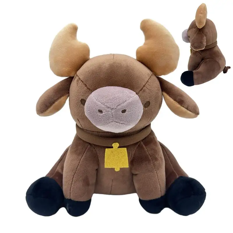 Calf Stuffed Plush Calf Plush Toy Soft and Cuddly Calf Plush Doll Cow Plush Toy for Party Favor Supplies and Huggable Pillow