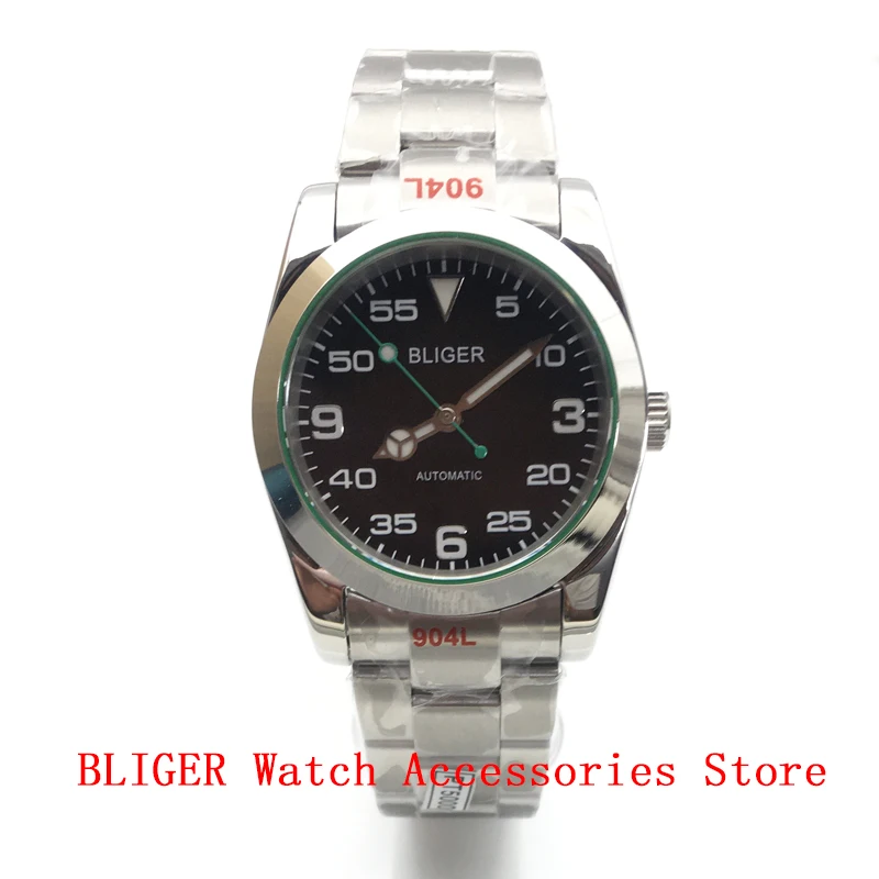 

Bliger Men watch 36mm/39mm Mechanical NH35 PT5000 2813 8215 Automatic Mechanical Watch Sapphire Glass Luminous Luminous Watchch