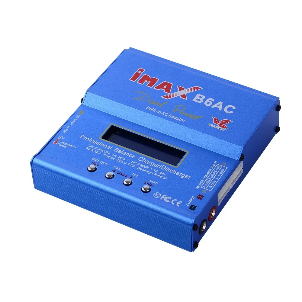 iMAX B6 AC RC Charger 80W B6AC 6A Battery Charger Lipo Nimh Li-ion Ni-cd Digital Balance With LCD Digital Screen