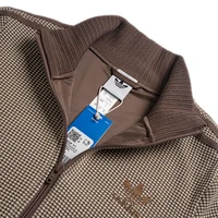 Adidas (Adidas) Trefoil Vêtements de sport pour femmes, veste courte à col montant en tissu gaufré, manteau à la mode coupe slim Kc2645 4