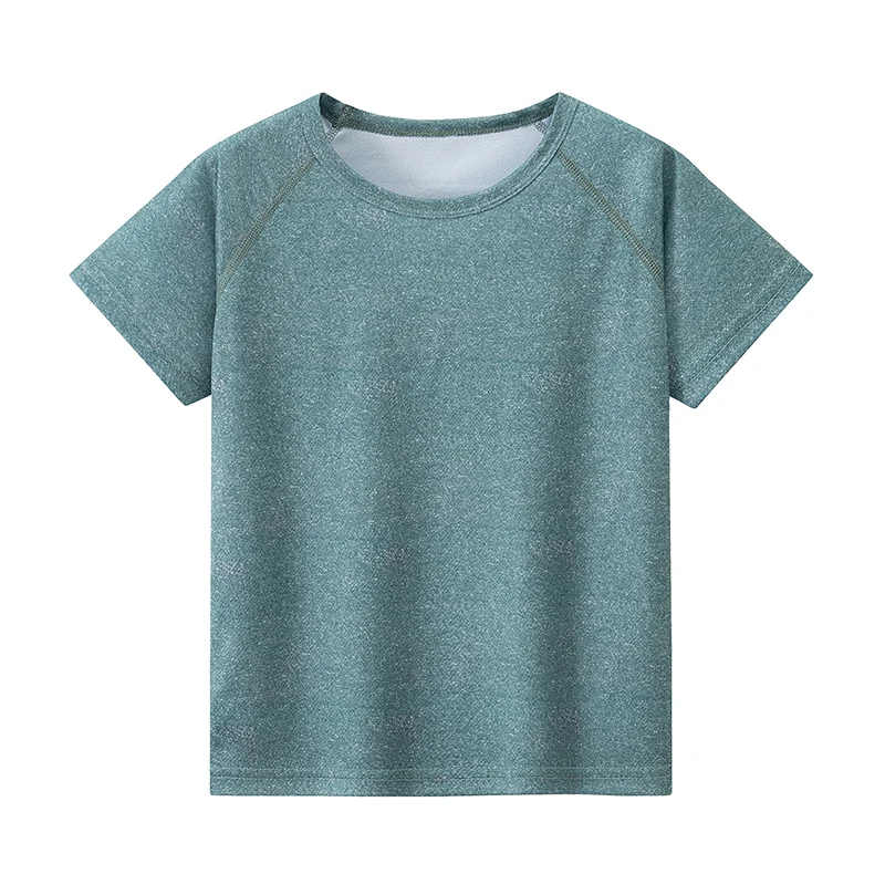 1/4/5 Piece Set For Children To Teenagers Multi Size Casual Sports Short Sleeved 120-170 Comfortable T-shirt For Boys And Girls 3