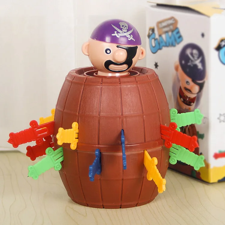 

board game circus Party Desktop Games Random Color Pirate Bucket Uncle Insert Sword Barrel Trickery Punishment Games