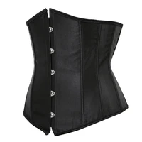 Corset sous le buste en Satin pour femmes, Bustier, sous-vêtements Sexy, amincissant, modelant le corps, haut pour femmes, Steampunk, à lacets 2