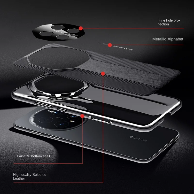 Luxurious Texture Ultimate Protective Case with Slim Camera Shield Cover