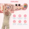 Robotime Robud Wooden Busy Board Montessori Learning Toy Wall Mounted Activity Centre with Gears Maze Wooden Toy Gifts