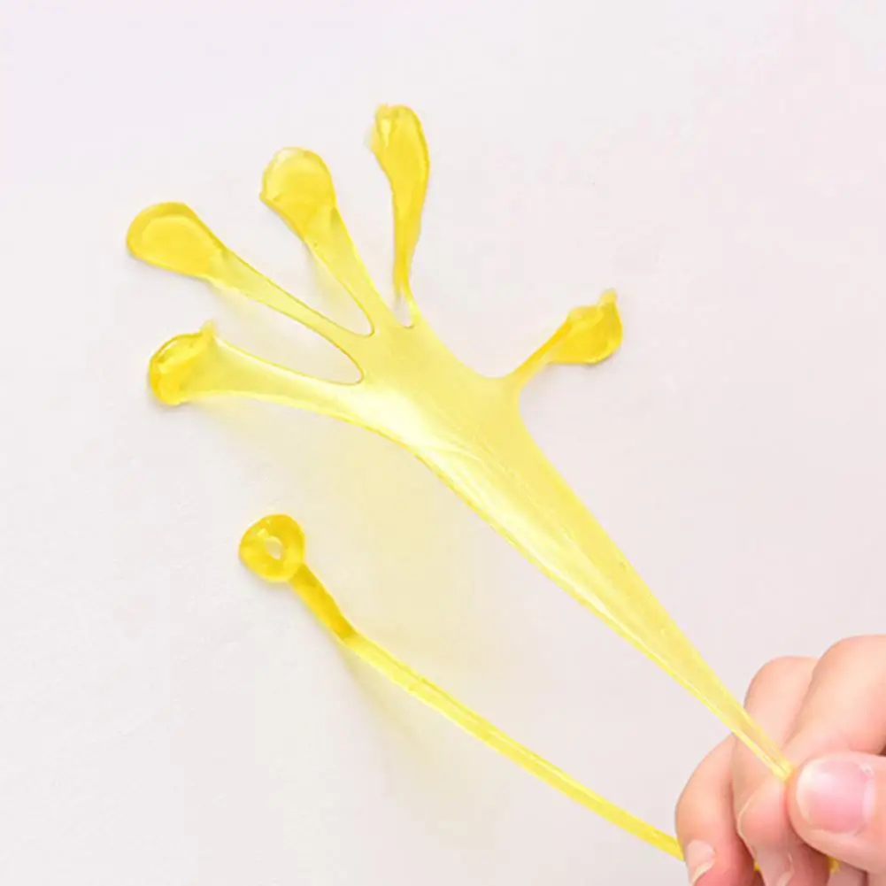 Sticky Hands Toy High Elasticity Wall Climbing Toy Stress Relief Stretchy Sticky Toy Tricky Hands Toy Decompression Toy 4