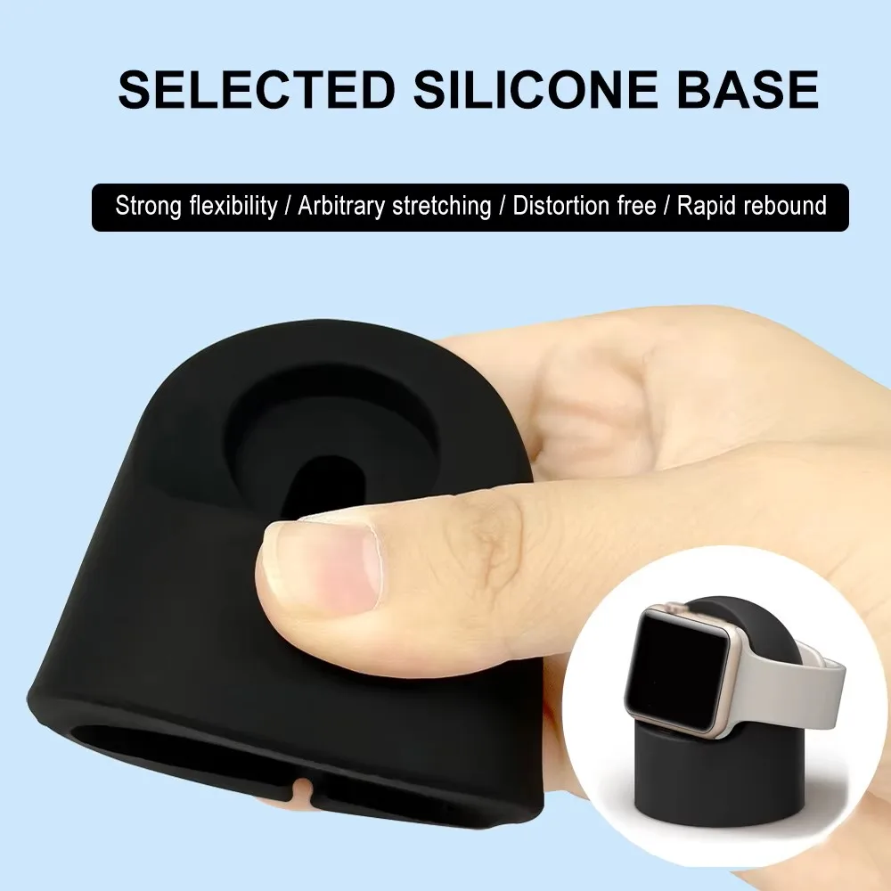 Charging Cable for Apple Watch Series 9 8 Ultra 7 6 5 SE 4 3 2 Charger Dock Station Silicone Bracket Iwatch Holder Charger Stand for apple watch charger stand apple watch charging bracket