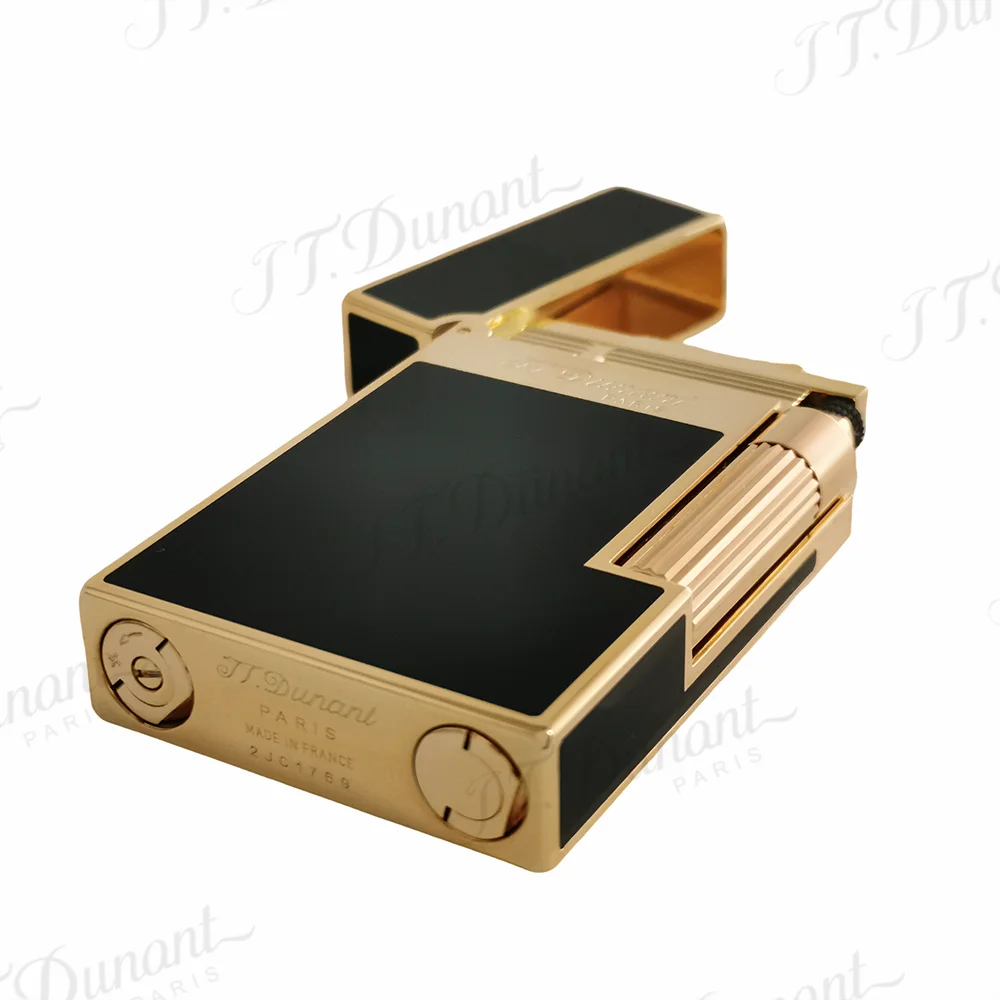 New Original Dunant Brass Gas Lighter Lacquer Cigarette Tobacco Smoking Tool Anniversary Gift for Men Dad 3