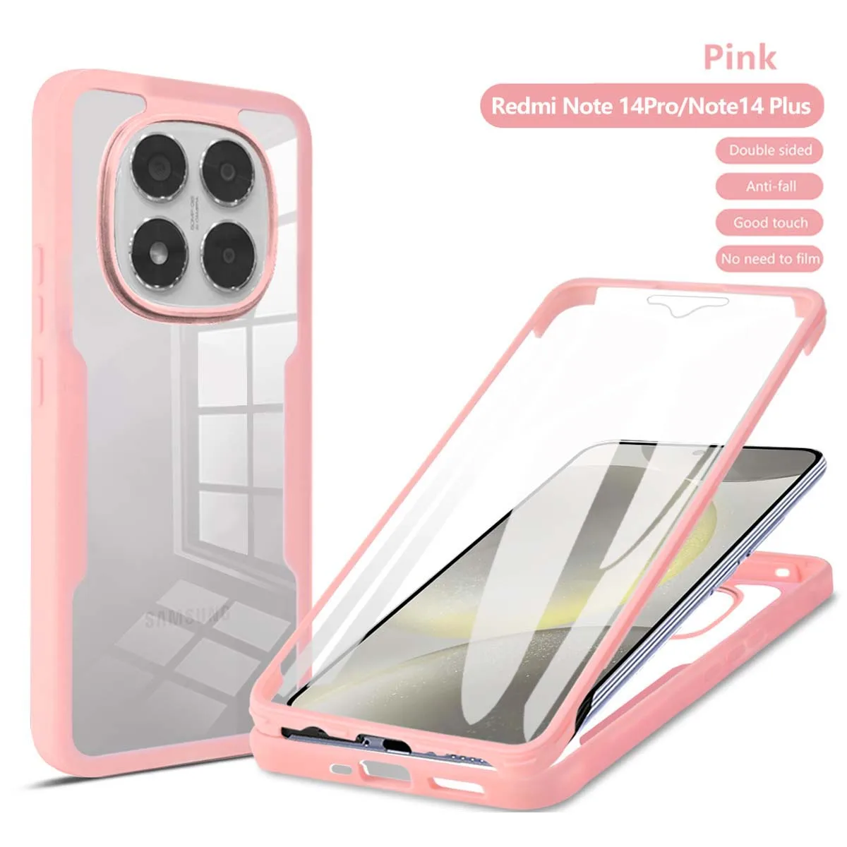 Durable 360° Transparent Anti-Shock Phone Case
