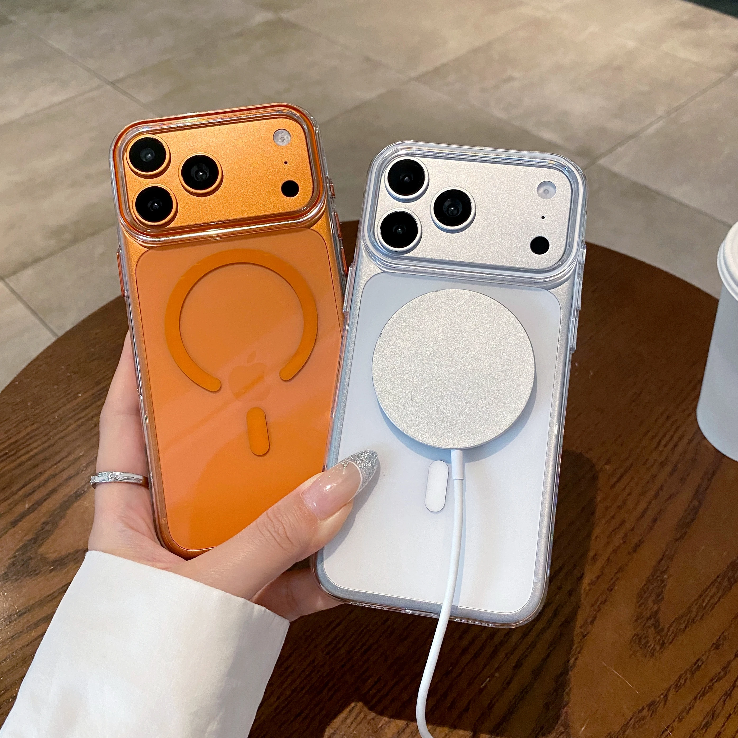 Clear Magnetic Shockproof Phone Case with Magsafe