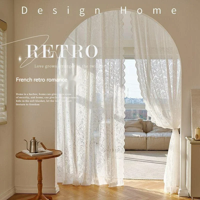 

Французские кружевные прозрачные шторы, белый цветочный декор для гостиной, спальни, окна, без пробивки, драпировки, для дома, свадьбы, свод