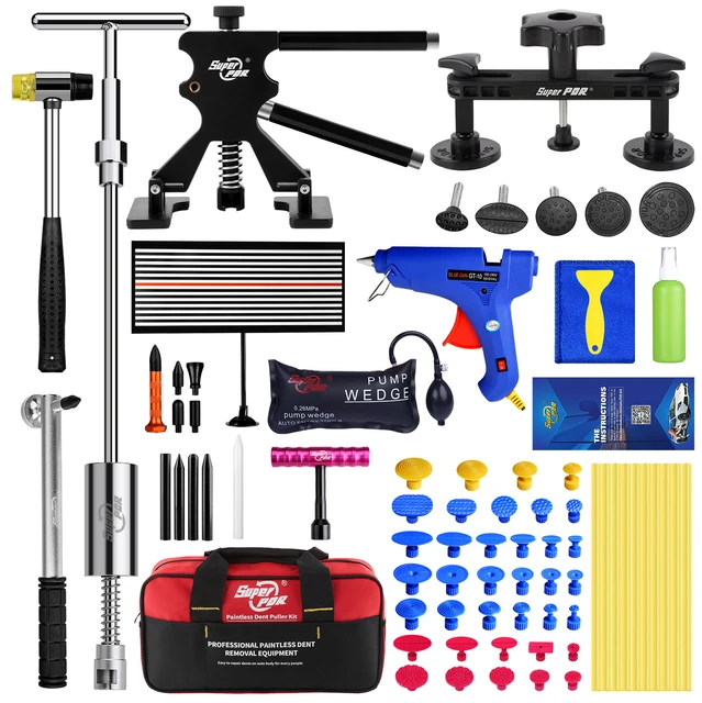 SuperPDR 72 PCS Tool Kit Auto Ausbeulen ohne Reparatur Werkzeug set zu Entfernen  Dellen Auto Reparatur Werkzeug Dent Puller Kleber gun slide Hammer -  AliExpress