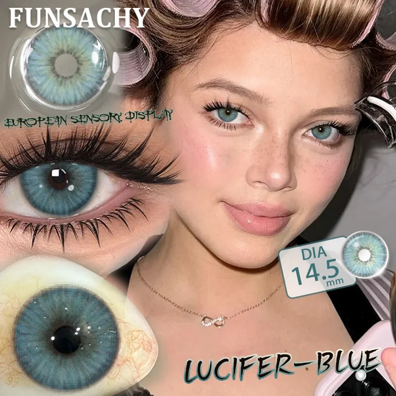 Enhance Your Look: Yearly Green & Brown Cosmetic Contact Lenses for Beauty Transformation