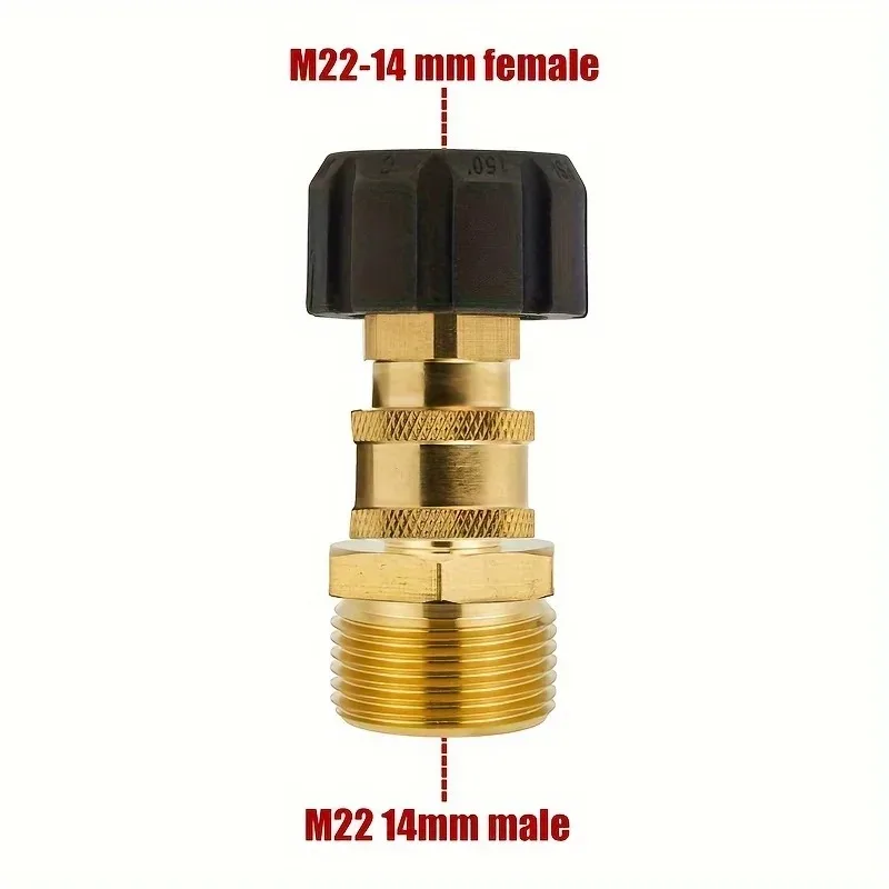 Quick Release Brass High-Pressure Washer Adapter