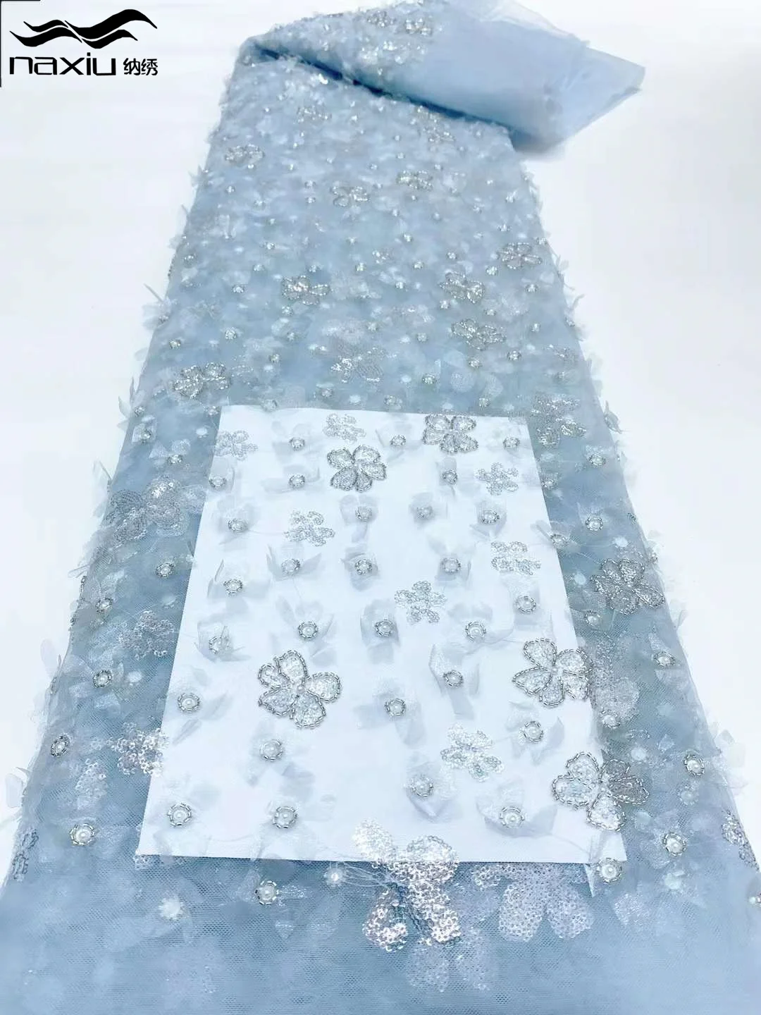 

Роскошные нигерийские бусины Madison, тюль, кружевная ткань с блестками, 2024 вышивка, кружевная ткань для детской одежды