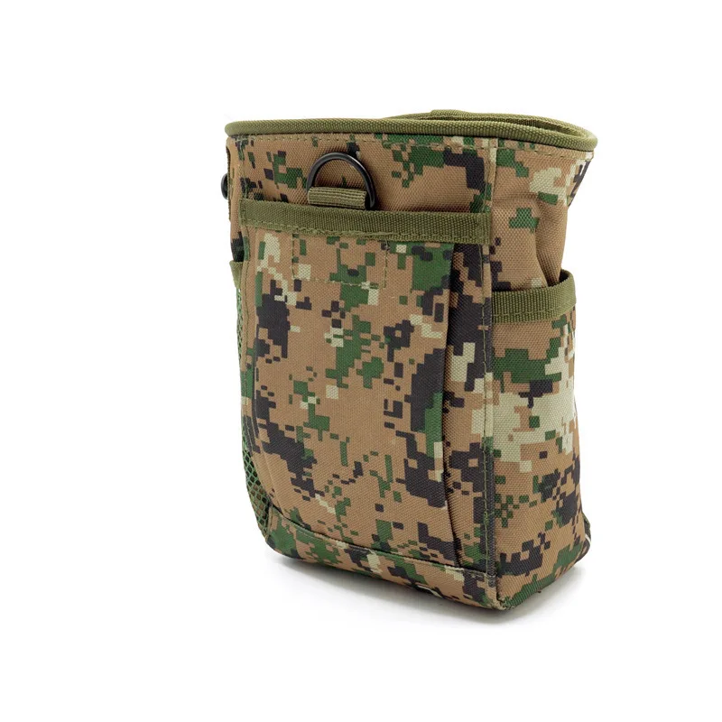 Molle táctico de nailon para exteriores, bolsa de basura de 3 a 5L, 800D, paquete de cintura de reciclaje, bolsas de munición, Airsoft, accesorios militares