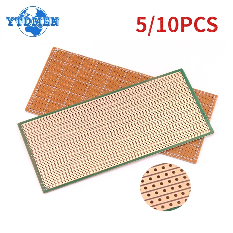 5/10PCS 6.5x14.5cm PCB Prototype Board DIY Universal Experiment Matrix Circuit Board Single Side Protoboard for Arduino