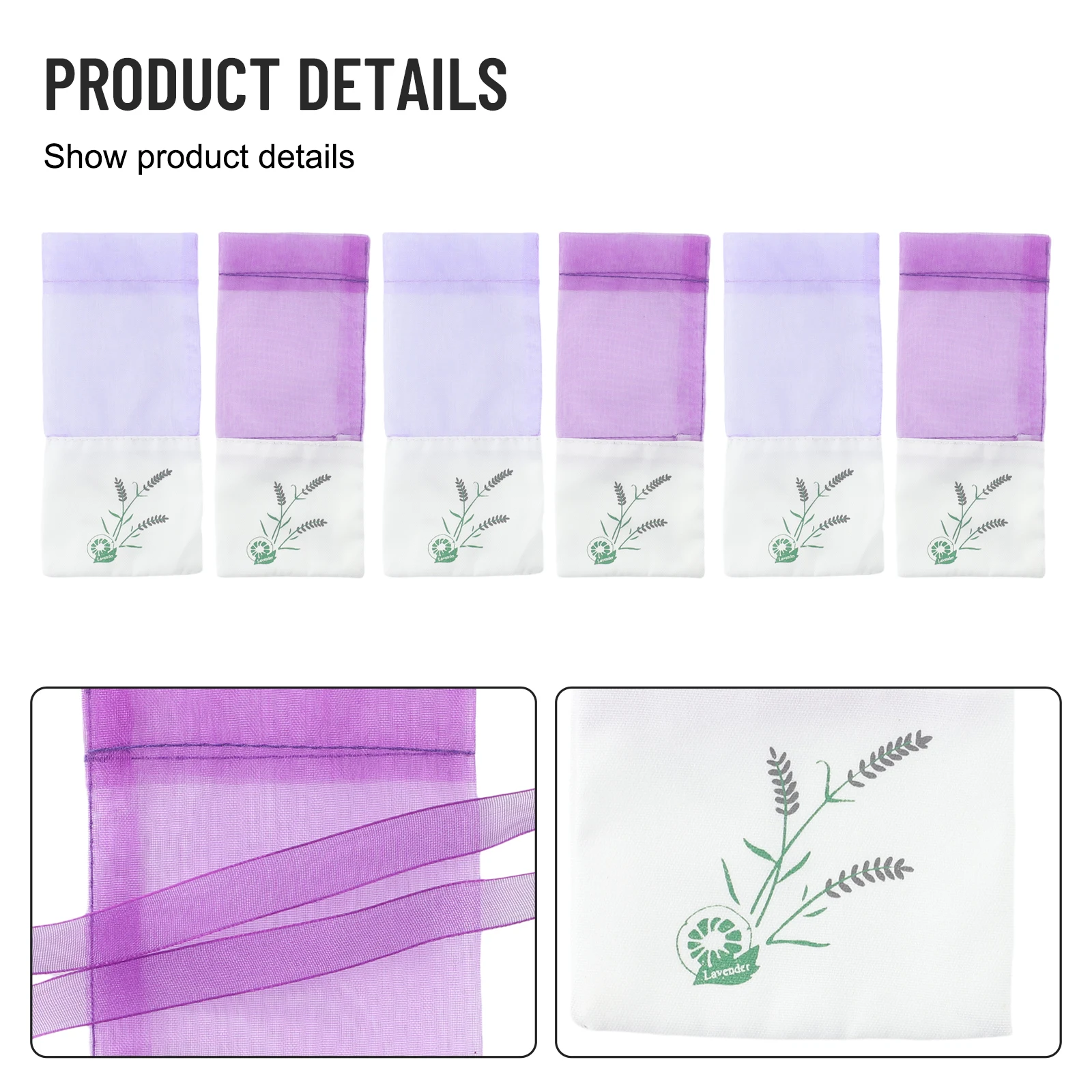 

20Pcs Scented Sachets Lavender Sachets Gift Cabinet Floral Printing Fragrance Pouch Sachets Bag For Relaxing Sleeping