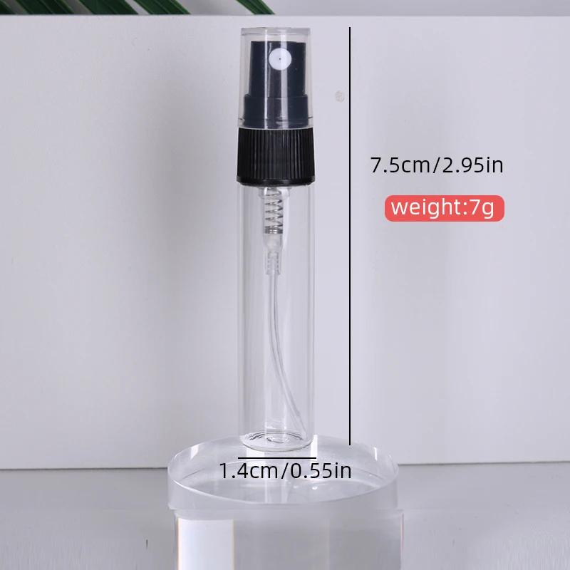 Special sale 50/piece 5ml transparent high quality glass perfume bottle spray bottle mini portable travel sub-bottle 6