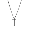 5/6pcs Set Fashionable Pu Leather '8' Shape Beaded Bracelet With Mechanical Watch, Cross Pendant Necklace For Men, Black-Colored 5