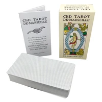 12CM Tarot De Marseille with Guide Book.tarot Cards for Beginners.Fate Divination 1