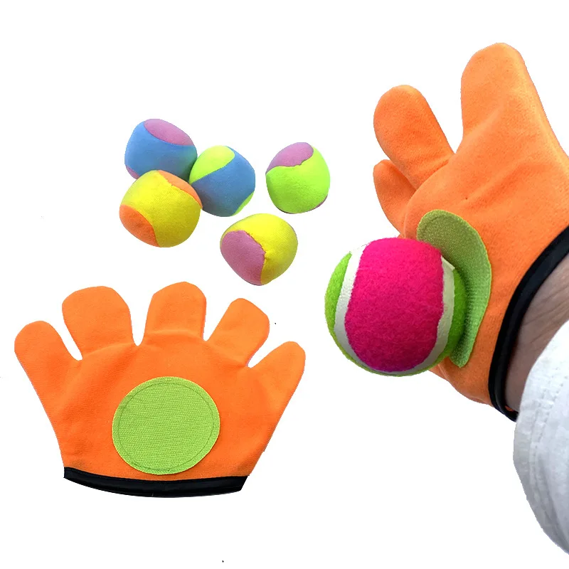 Children Outdoor Sports Parent-child Interaction Baseball Catch Practice Game Sucker Sticky Ball Toy Sense Training Holiday Gift