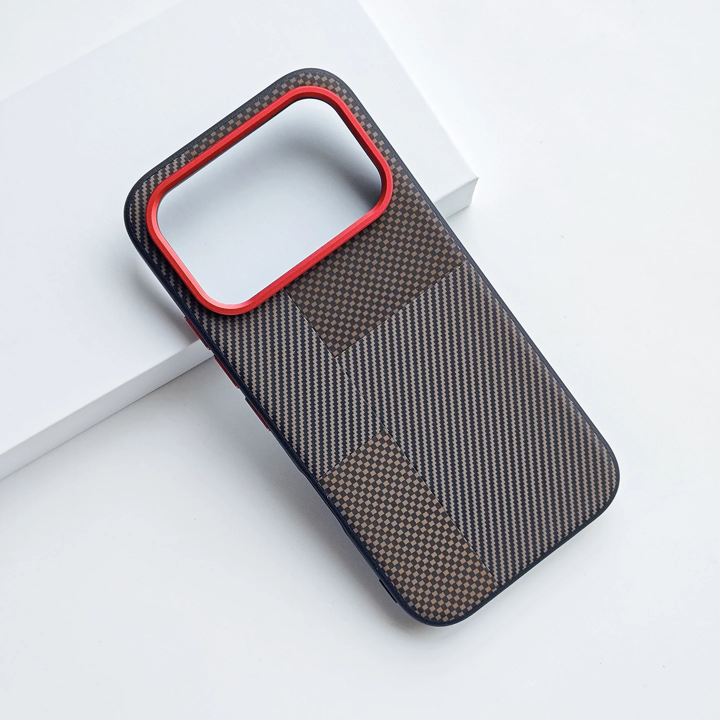 Leather Carbon Fiber Texture Soft Frame Protective Cover