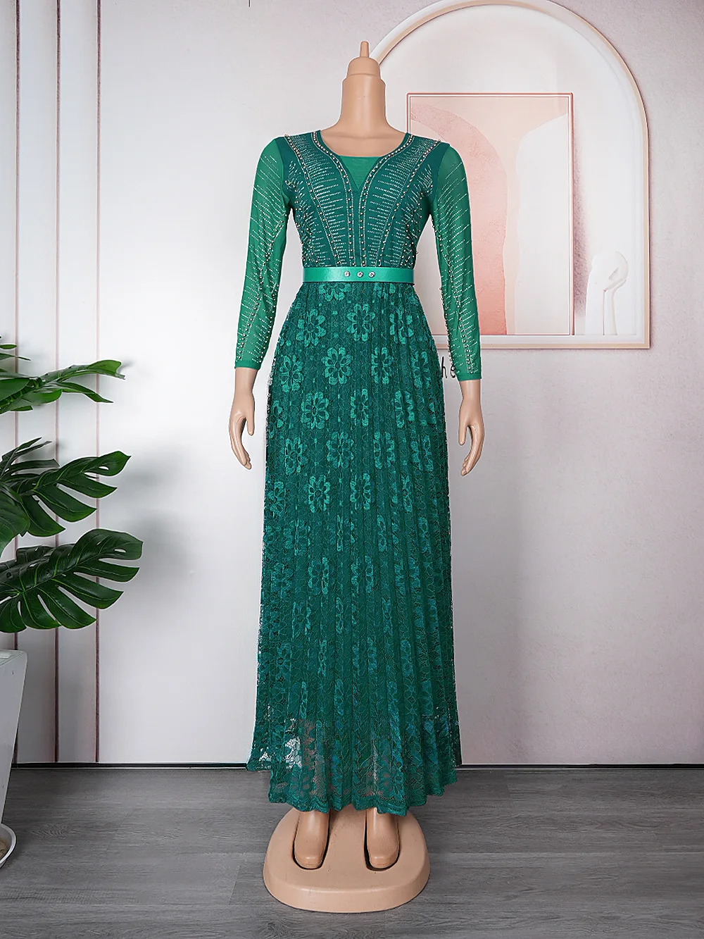 

Африканские платья для женщин, мусульманское Бисероплетение, высокое качество, модное женское вечернее платье Нигерии с поясом, одежда Kanga