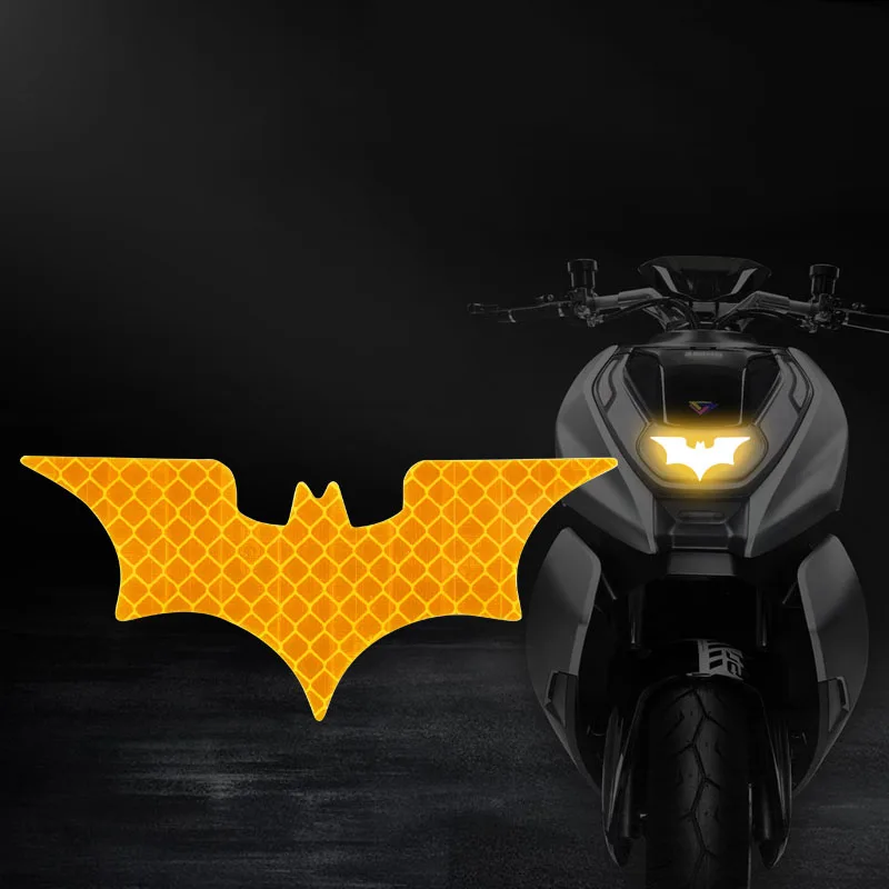 3Pcs/ Set Bat Car Reflective Sticker Reflective Tape Warning Stickers Night Safe Helmet Car Decoration Decals Accessoire Voiture