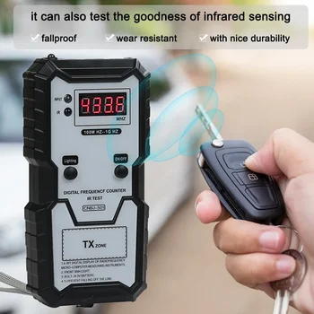 Digital Infrared Frequency Tester 100M-1GHz for Car Keys & Remotes 1