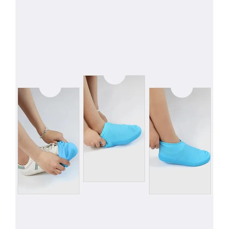 Copriscarpe Impermeabili In PVC Riutilizzabili – Con Cerniera E Suola Antiscivolo Per Pioggia E Neve