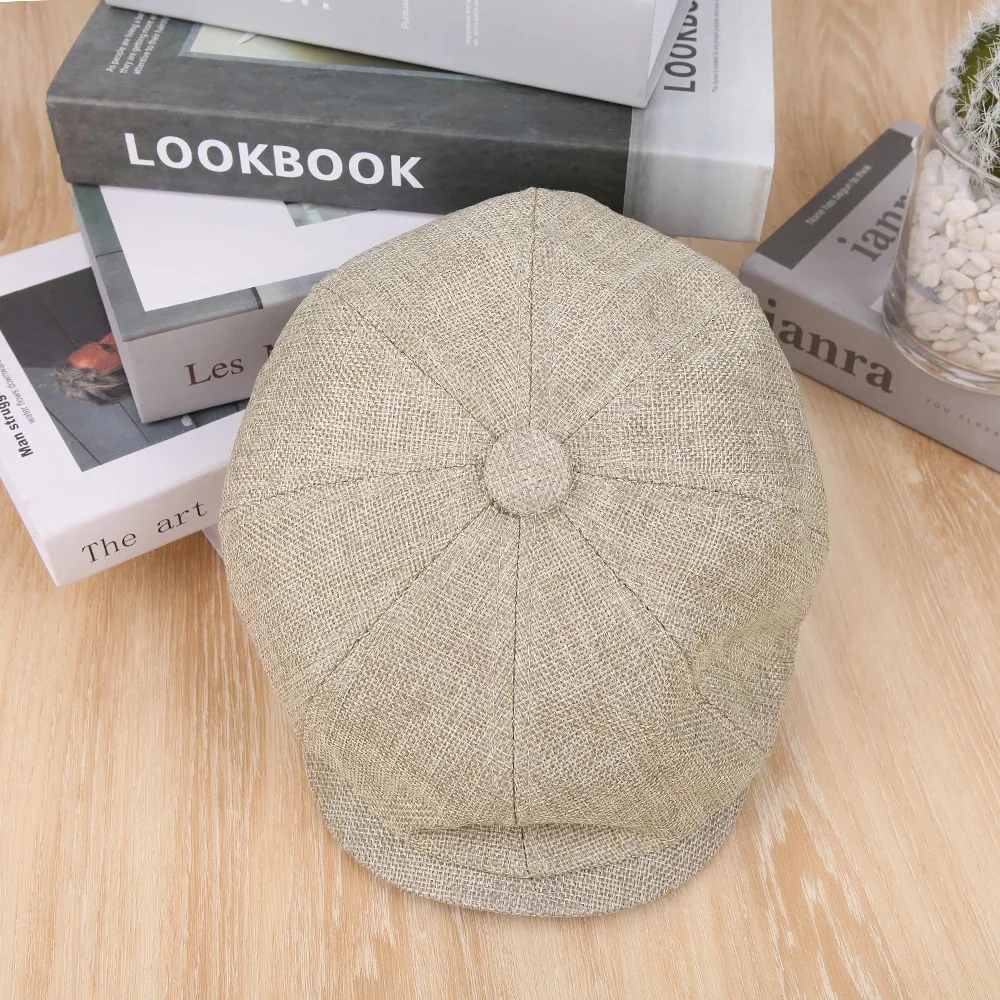 Men Hat Retro Beret Hats Casual Street Caps Unisex Wild Octagonal Cap for Men Winter Spring Hiphop Cool Hats beret hat woolen beret