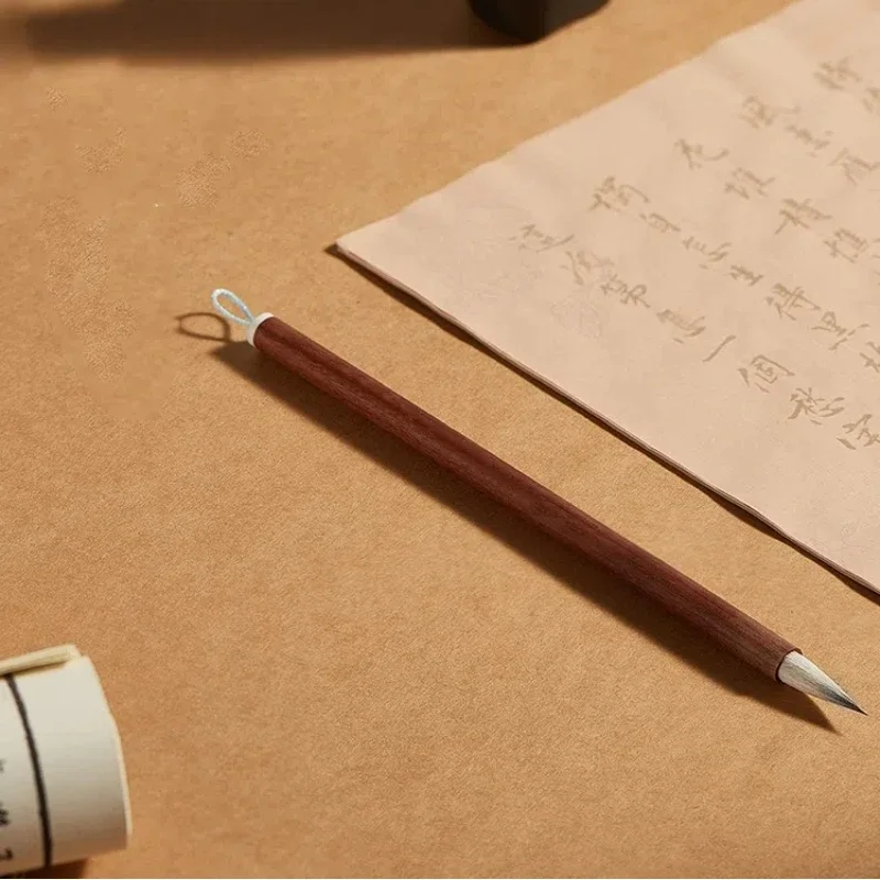 양모 보라색 토끼 혼합털 서예 붓 필기체 쓰기용 중국 붓 왕시지 정서체 쓰기용 붓