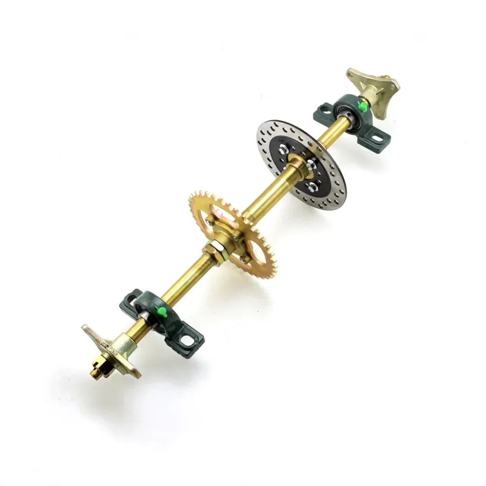 Kit Asse Posteriore Go Kart - 19 Pezzi Per ATV 50cc 70cc 90cc Con Freni E Catena - Foto 9