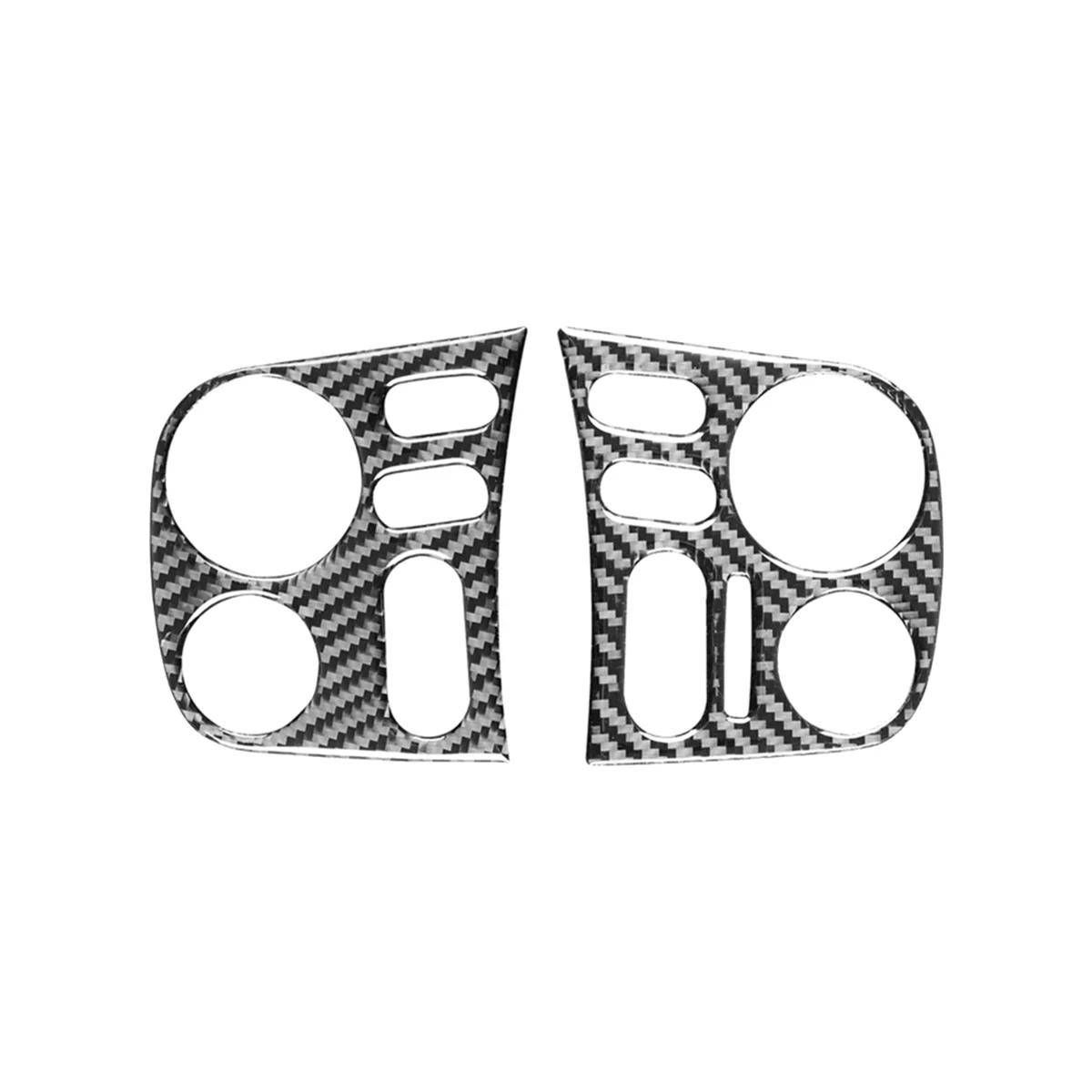 Per Honda S2000 2000-2009 Lhd Soft Fibra Di Carbonio Controllo Centrale Pulsante Di Regolazione Cruscotto Copertura Trim