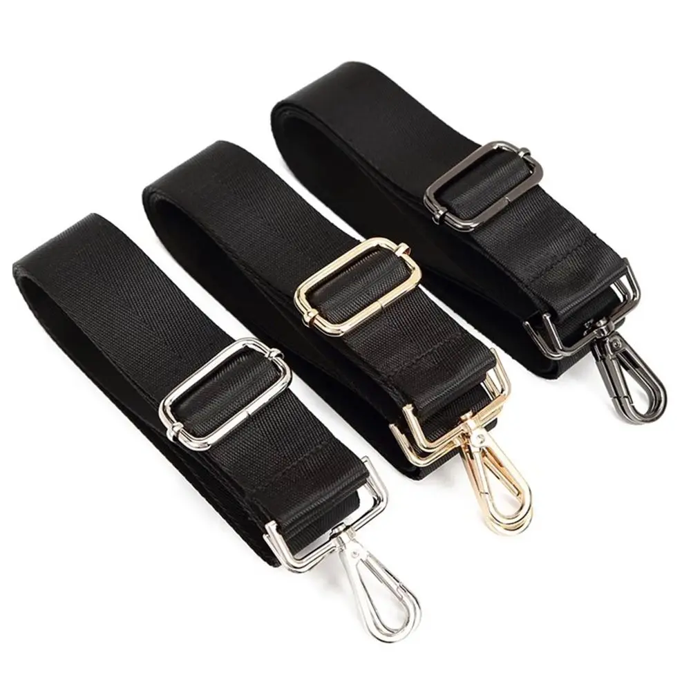 Fashion Black Nylon Shoulder Bag Strap Adjustable Replacement Detachable Belt for Women Men Messenger Bags Handle Handbag 2049