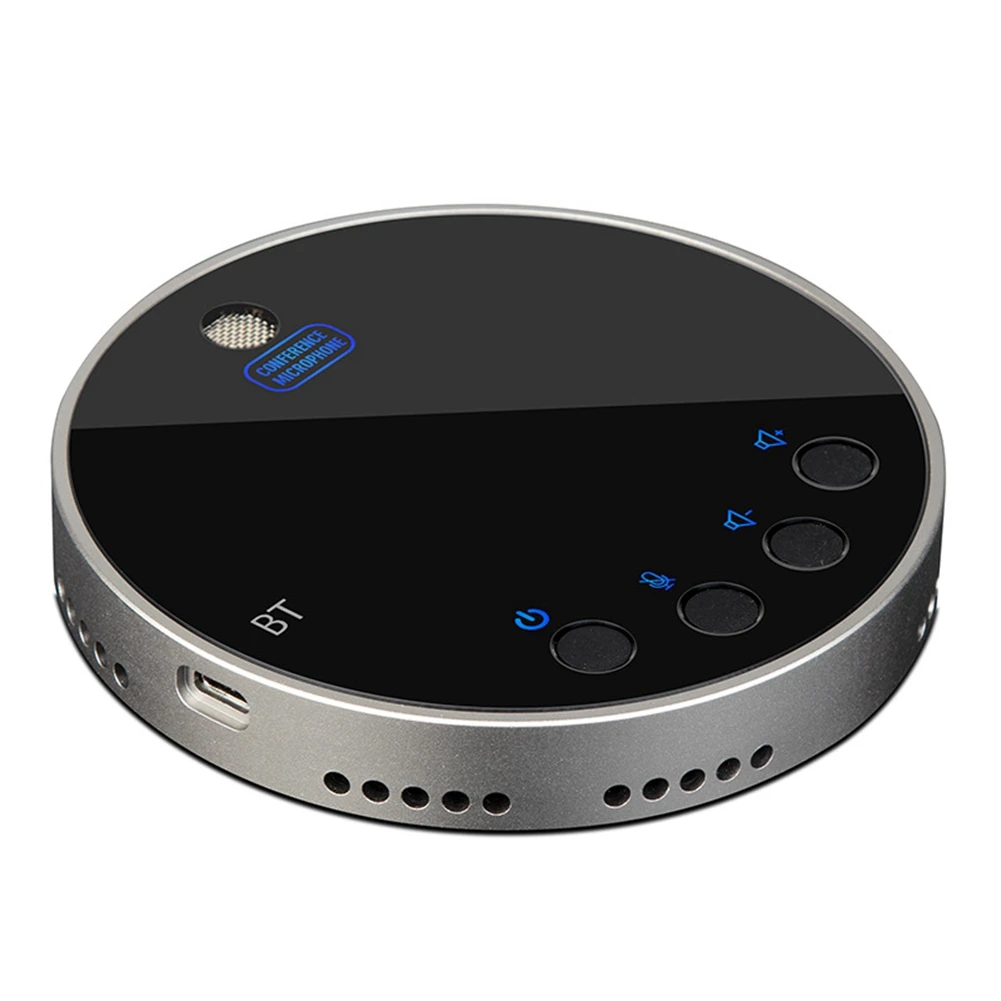 

USB Conference Microphone with Speaker,Omnidirectional Speakerphone Computer Mic with 360° Voice