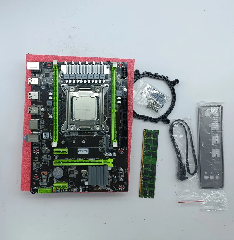 마더보드 키트 LGA 2011 E5 2670 V2, 16GB(1*16GB) DDR3 1600Mhz ECC 메모리, X79 게이밍 PC E5 2670V2