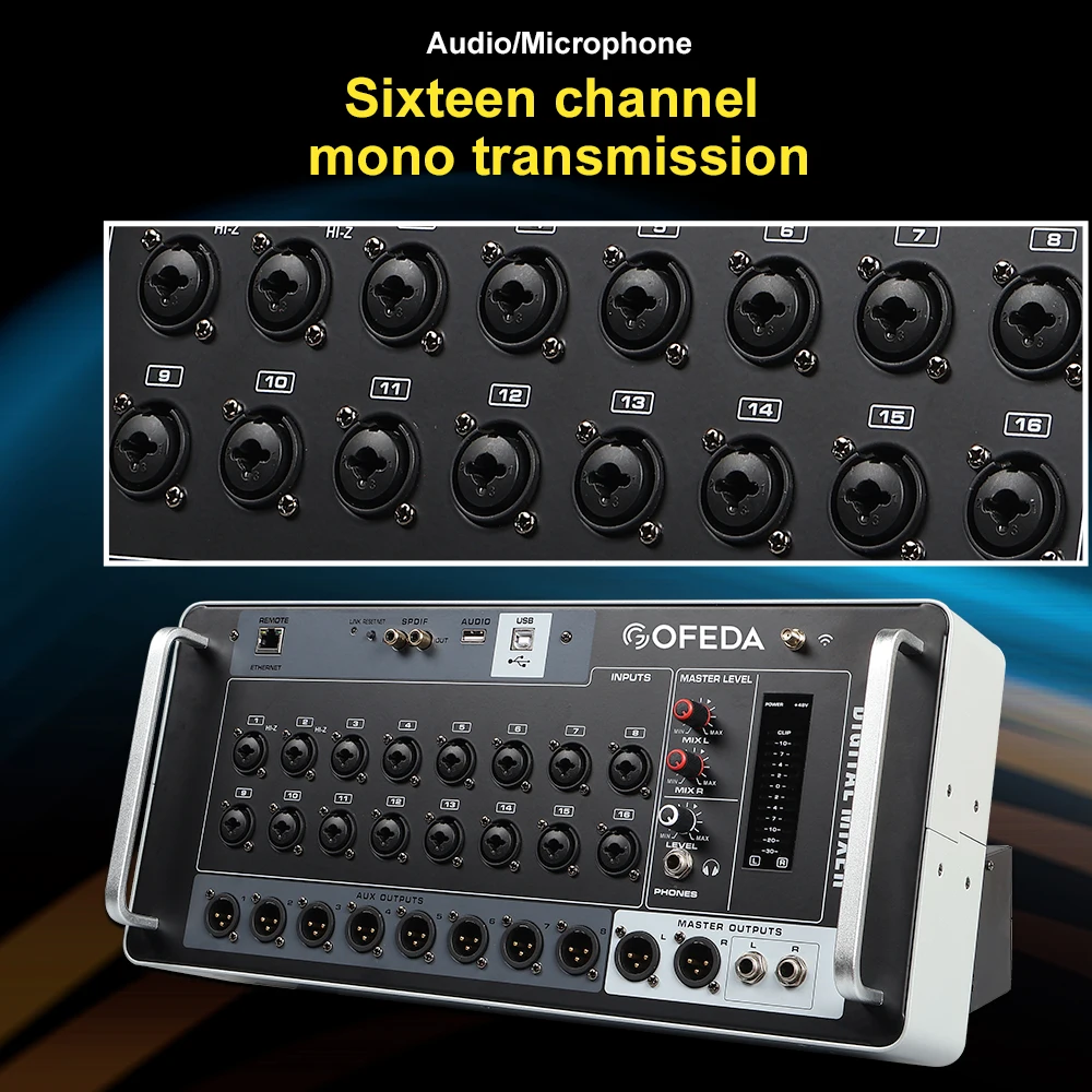 GOOERMI AFS16-24-32 Professional Digital Mixer Audio Pro 16-24