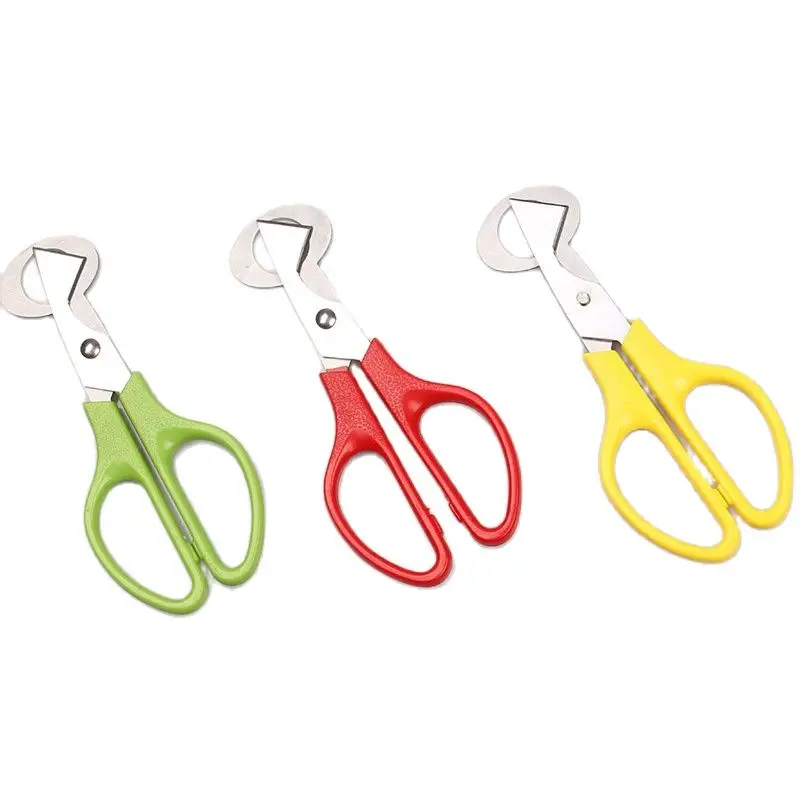 Creative Stainless Steel Cut Whisk Egg Apparatus Pigeon Quail Egg Scissor Bird Opener Kitchen Tool Clipper Gen Eggshell Cutter 2