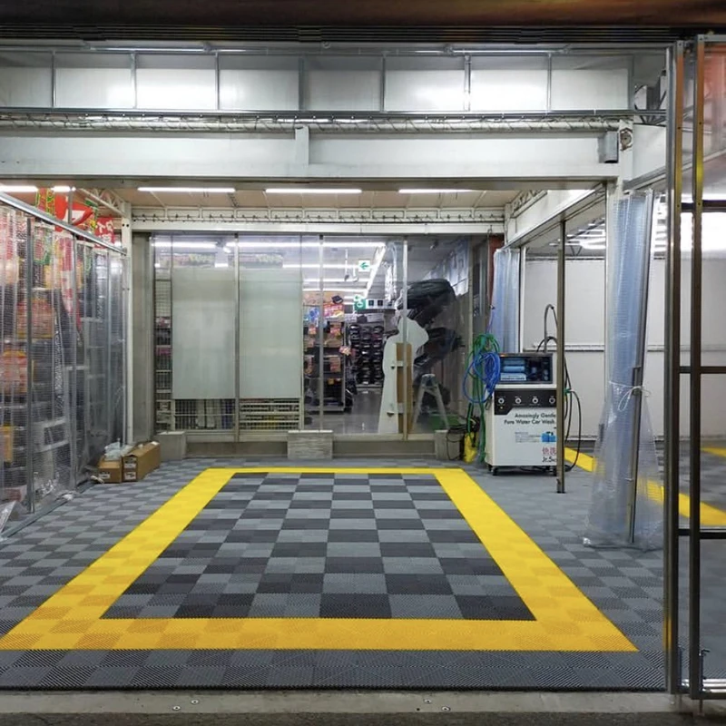 Piastrelle Per Pavimenti Per Garage Mobili Temporanei, Piastrelle In Plastica Per Pavimenti Per Garage, Negozio Di Dettagli Per Auto, Prezzo Migliore