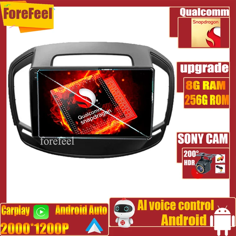 Autoradio Qualcomm Monitor Schermo Tv Android Autoradio Player Per Opel Insignia Per Buick Regal 2013 - 2017 Video Multimediale 5G