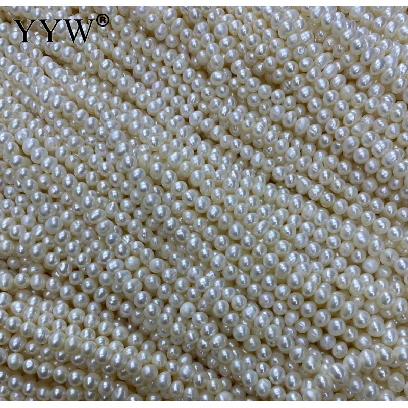 100% Natural Freshwater Cultured Pearls Beads Round 4-5mm Natural Pearls for Jewelry Making DIY Necklace Bracelet Accessories