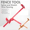 Fence Wire Tighten Tool Patio Lawn Agricultural Fencing Stretcher Splicer Fixer Garden Barb Wire Puller for Patio Yard Flowerbed 1