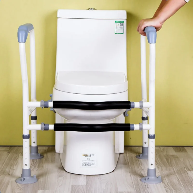 Adjustable Toilet Safety Rail For Elderly Pregnant Disabled Non-Slip Bathroom Handrail With Suction Cups Anti-Fall Assist Frame bathroom handrail
