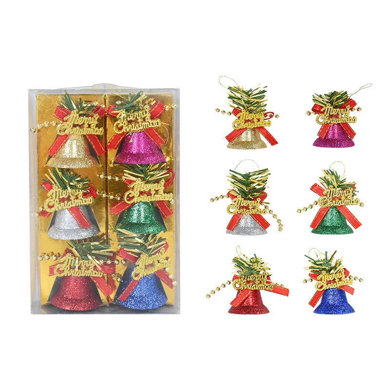 12pcs Christmas Tree Hanging Decoration Natale Bracelet Bell Crafts