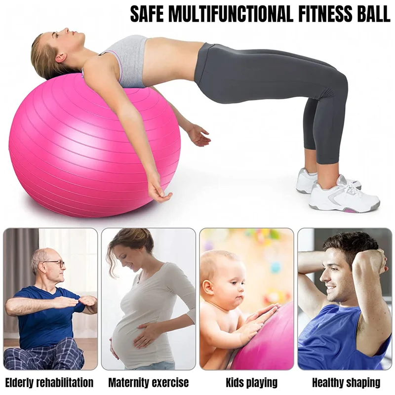 PhysKcal Palla da palestra 55 cm, verde per esercizi svizzeri, per