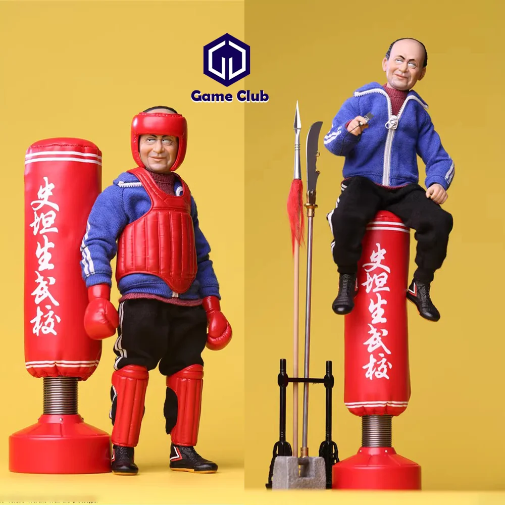 

In Stock BOBTOYS CJH-012 1/12 Male Soldier Comic Role Bald Boxing Sandbag Series Accessory Model Full Set 6in Action Figure Body