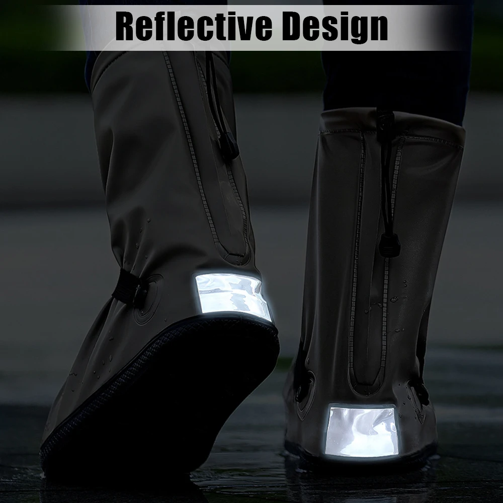L/XL/XXL/XXXL Boot Covers 1 pair Waterproof Rain Shoes Cover Unisex Shoes Protectors Motorcycle Scooter for Rainy Snowy Day
