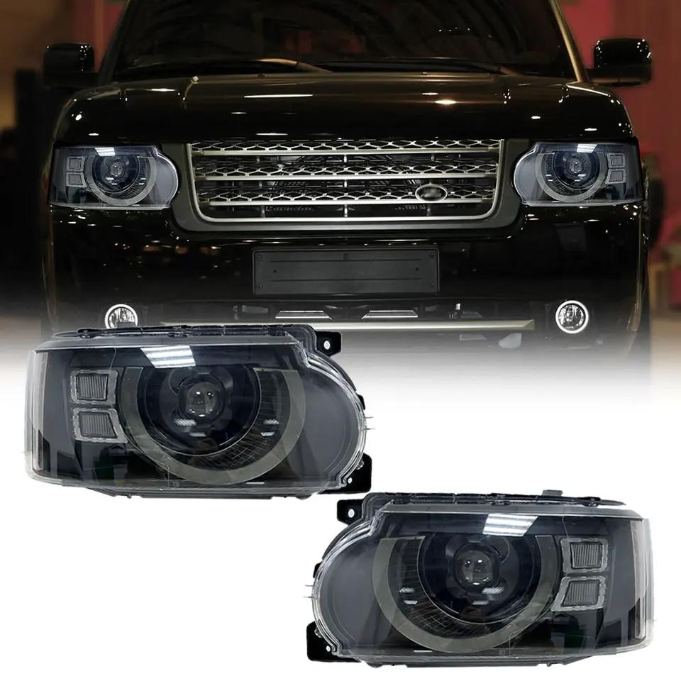 Range Rover L322 Headlight Lens Covers Cracked Headlamp Glass Lenses Covers Glass Replace